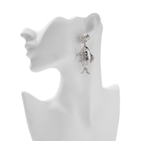 Thumbnail for Chic Gold Silver Plated Goldfish Dangle Earrings - ArtGalleryZen