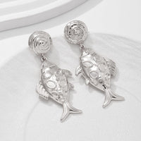 Thumbnail for Chic Gold Silver Plated Goldfish Dangle Earrings - ArtGalleryZen