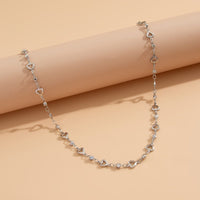 Thumbnail for Chic Gold Silver Plated Hollow Heart Long Chain Y Necklace - ArtGalleryZen