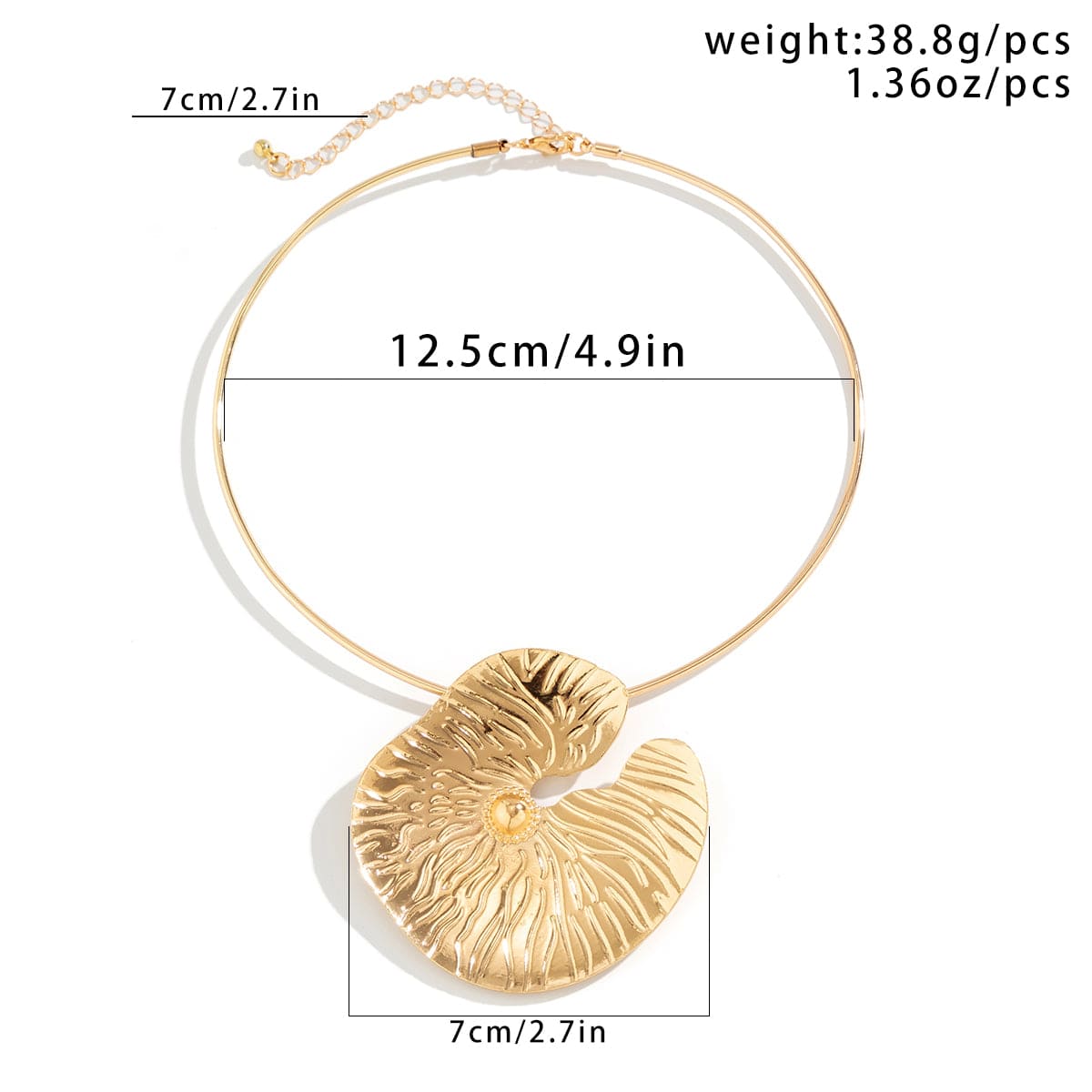 Chic Gold Silver Plated Lotus Leaf Pendant Necklace - ArtGalleryZen