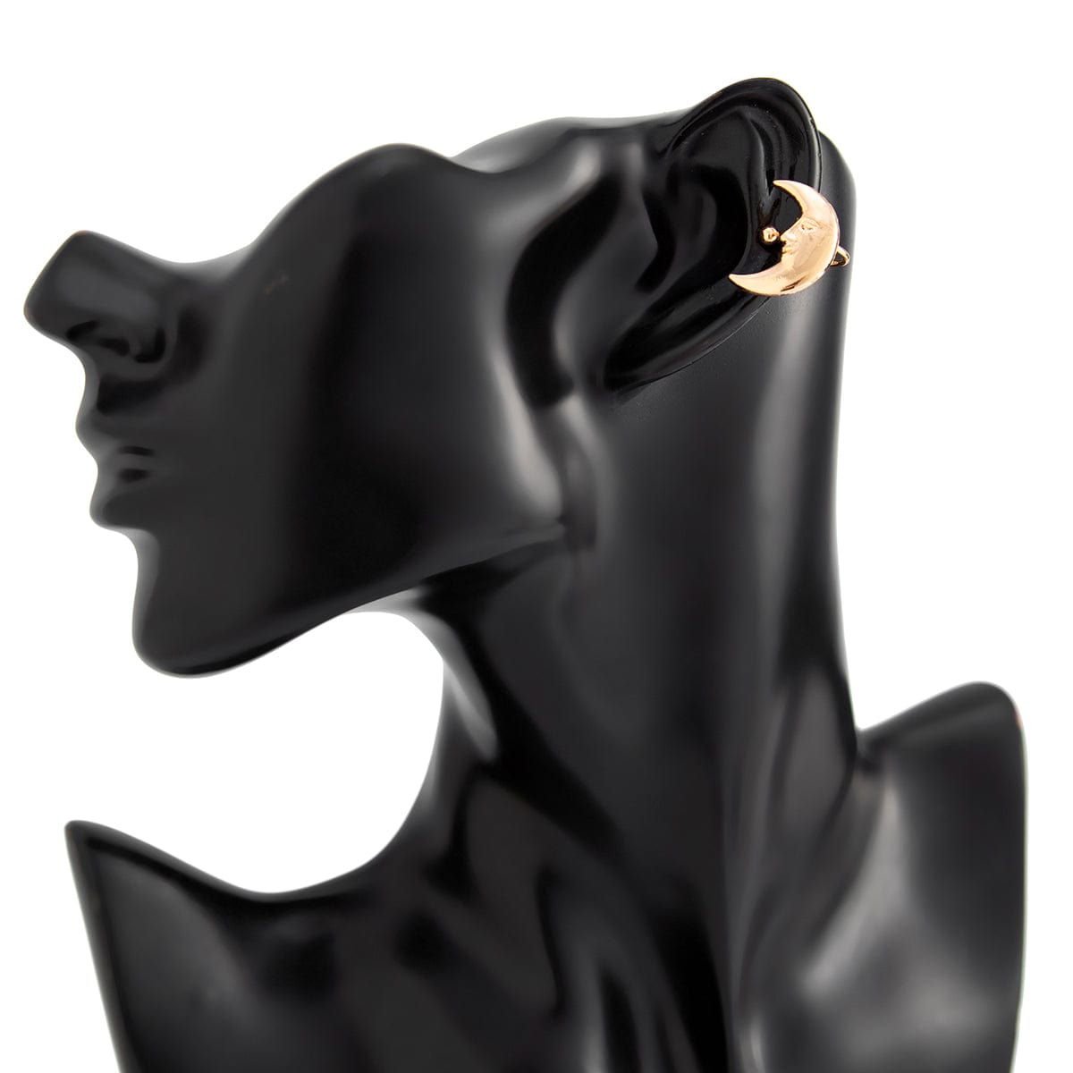 Chic Gold Silver Plated Moon Ear Cuff Earring - ArtGalleryZen