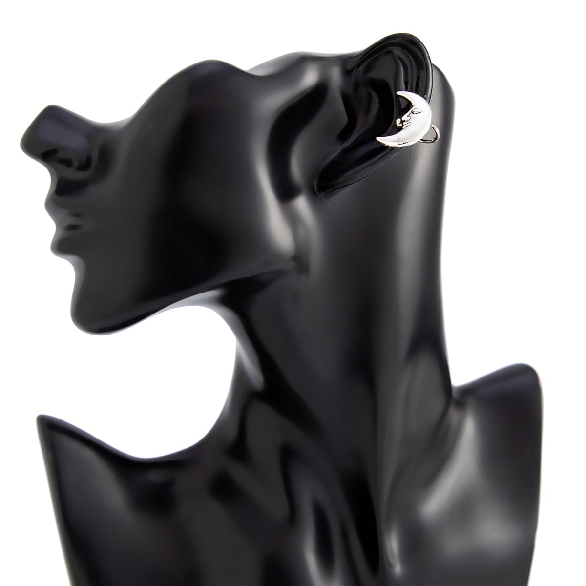 Chic Gold Silver Plated Moon Ear Cuff Earring - ArtGalleryZen