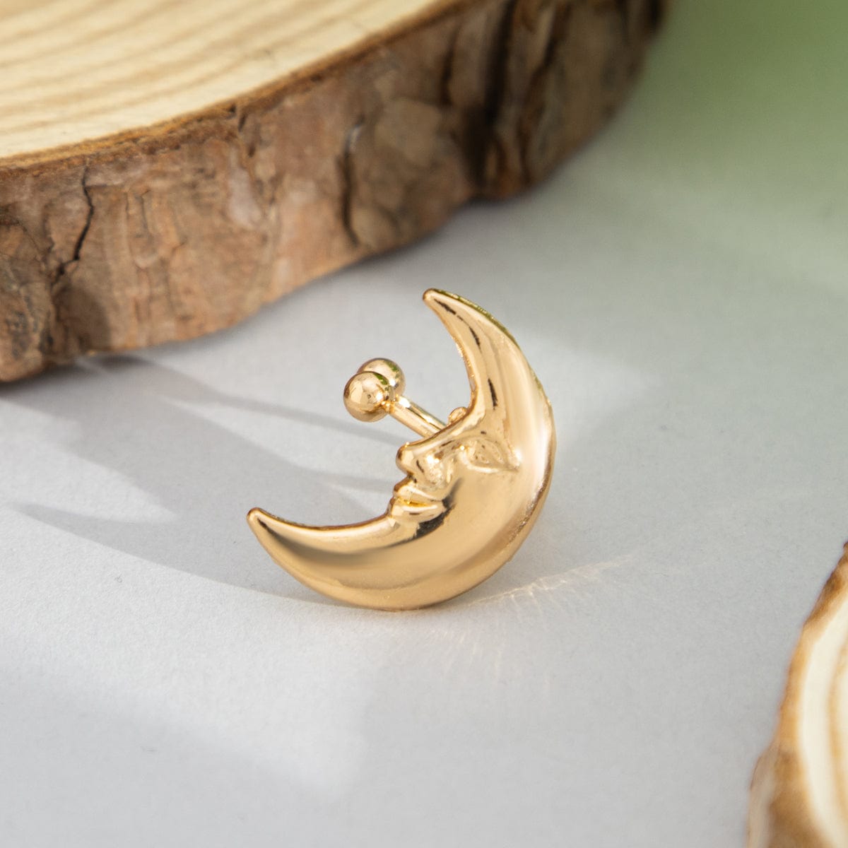 Chic Gold Silver Plated Moon Ear Cuff Earring - ArtGalleryZen