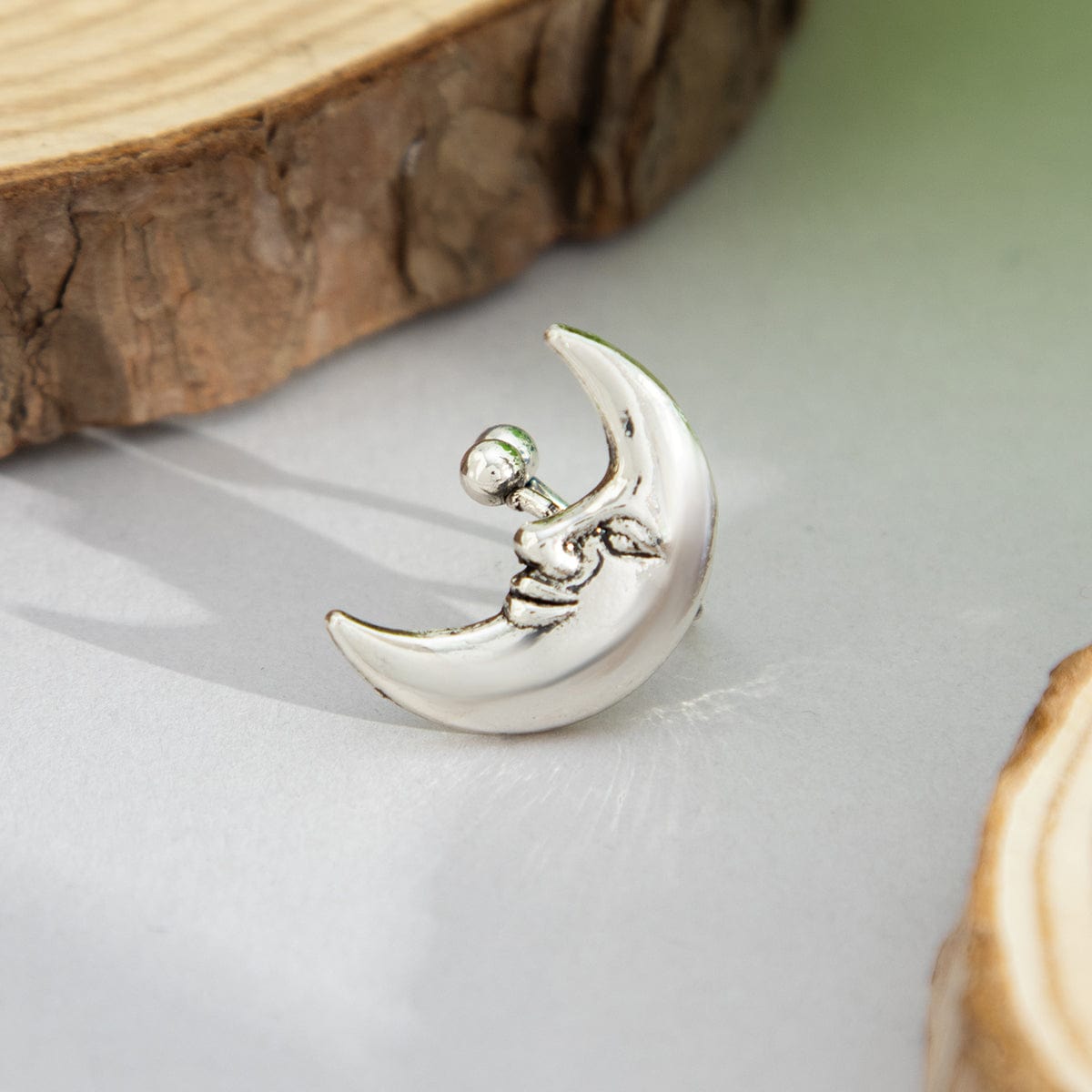 Chic Gold Silver Plated Moon Ear Cuff Earring - ArtGalleryZen