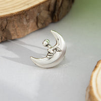 Thumbnail for Chic Gold Silver Plated Moon Ear Cuff Earring - ArtGalleryZen