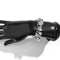 Thumbnail for Chic Gold Silver Tone Heart Tassel Cable Chain Bracelet - ArtGalleryZen