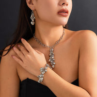 Thumbnail for Chic Gold Silver Tone Heart Tassel Cable Chain Necklace - ArtGalleryZen