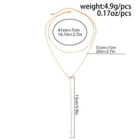 Thumbnail for Chic Gold Silver Tone Pearl Chain Y Necklace - ArtGalleryZen