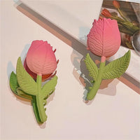 Thumbnail for Chic Handmade Enamel Pink Tulip Chignon Claw Clip Hair Clip - ArtGalleryZen