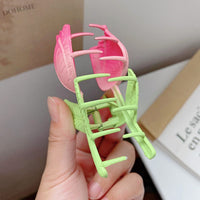 Thumbnail for Chic Handmade Enamel Pink Tulip Chignon Claw Clip Hair Clip - ArtGalleryZen