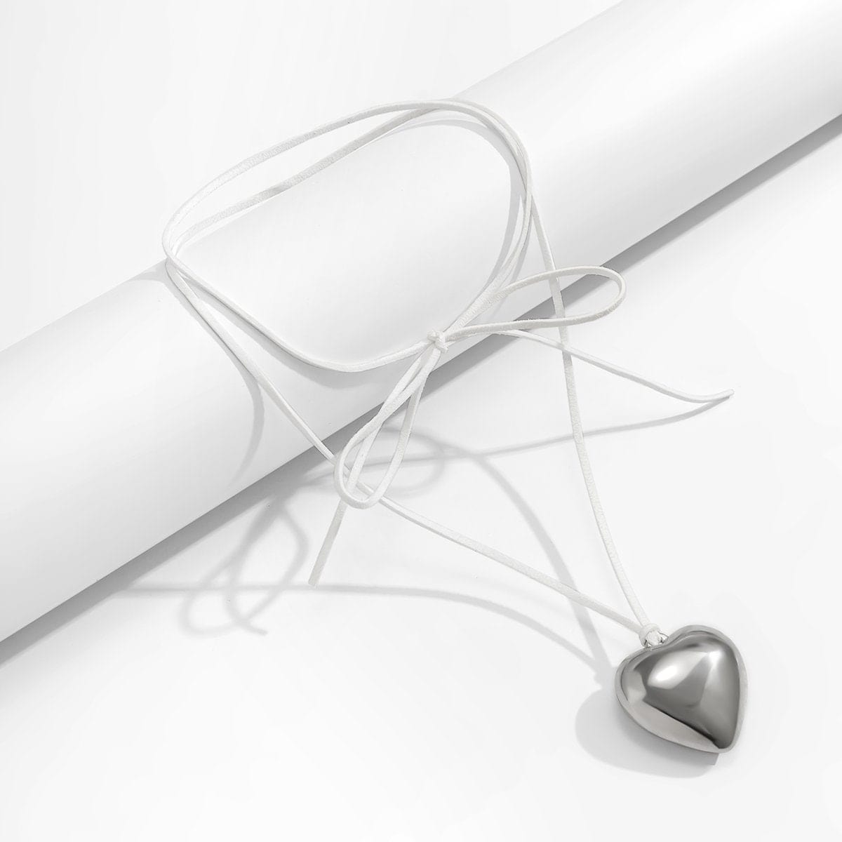 Chic Heart Pendant Colorful Velvet String Necklace - ArtGalleryZen