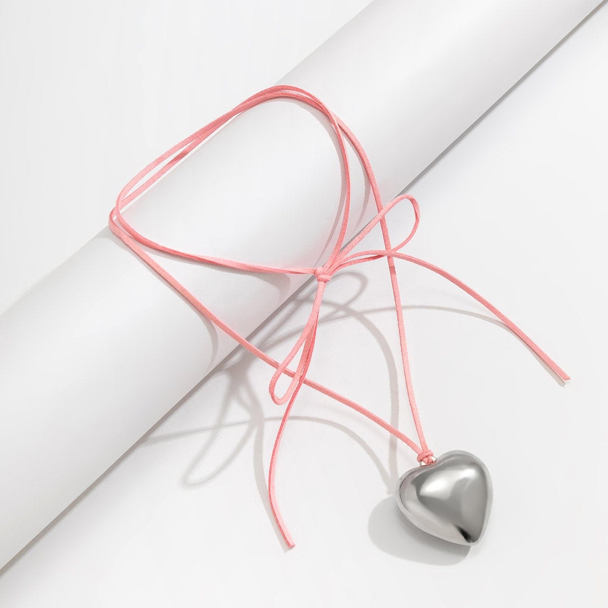 Chic Heart Pendant Colorful Velvet String Necklace - ArtGalleryZen