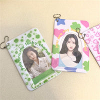 Thumbnail for Chic Heart Star Lucky Clover Kpop Keychain Photocard Holder - ArtGalleryZen