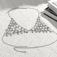 Thumbnail for Chic Hollowed-Out Backless Star Sequins Chain Bra - ArtGalleryZen
