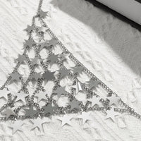 Thumbnail for Chic Hollowed-Out Backless Star Sequins Chain Bra - ArtGalleryZen