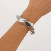 Thumbnail for Chic Irregular Curved Frosted Bangle Bracelet