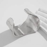 Thumbnail for Chic Irregular Curved Open Wide Cuff Bangle Bracelet