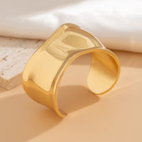 Thumbnail for Chic Irregular Curved Open Wide Cuff Bangle Bracelet