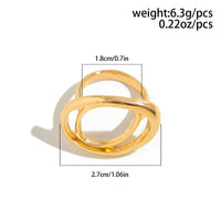 Thumbnail for Chic Irregular Duo Oval Ring - ArtGalleryZen