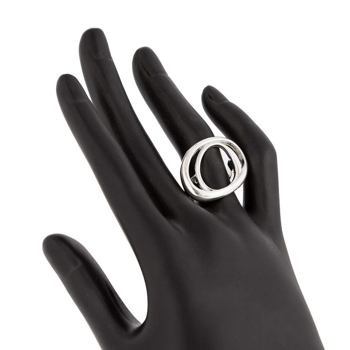 Chic Irregular Duo Oval Ring - ArtGalleryZen