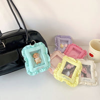 Thumbnail for Chic Lace Pillow Kpop Keychain Photocard Holder - ArtGalleryZen