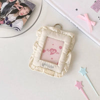 Thumbnail for Chic Lace Pillow Kpop Keychain Photocard Holder - ArtGalleryZen