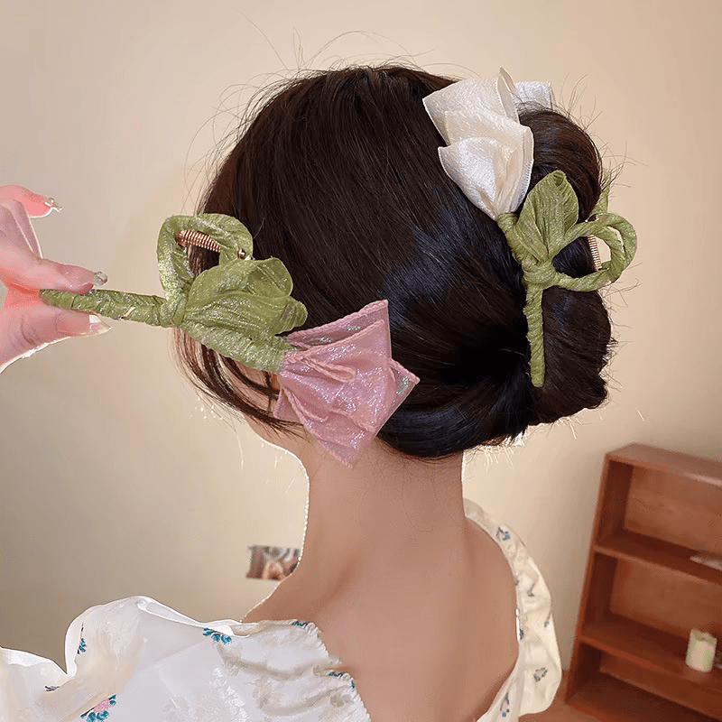 Chic Lace Tulip Chignon Claw Clip Hair Clip - ArtGalleryZen