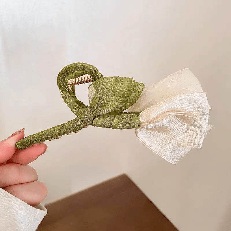 Chic Lace Tulip Chignon Claw Clip Hair Clip - ArtGalleryZen