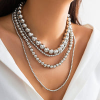 Thumbnail for Chic Layered Chunky Ball Chain Necklace - ArtGalleryZen