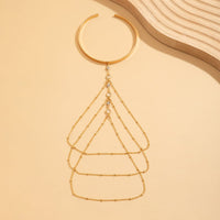 Thumbnail for Chic Layered Crystal Inlaid Saturn Chain Tassel Arm Cuff - ArtGalleryZen