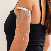 Thumbnail for Chic Layered Crystal Star Sequin Tassel Arm Cuff