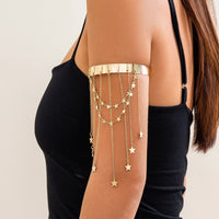 Thumbnail for Chic Layered Crystal Star Sequin Tassel Arm Cuff