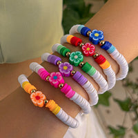 Thumbnail for Chic Layered Flower Polymer Clay Beaded Friendship Bracelet Set - ArtGalleryZen