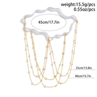 Thumbnail for Chic Layered Gold Silver Plated Elastic Saturn Thigh Leg Chain