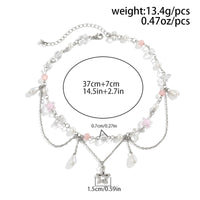 Thumbnail for Chic Layered Hollow Star Pendant Pearl Crystal Chain Necklace