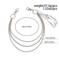 Thumbnail for Chic Layered Hollow Star Pendant Trouser Chain - ArtGalleryZen
