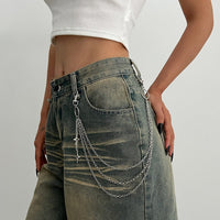 Thumbnail for Chic Layered Hollow Star Pendant Trouser Chain - ArtGalleryZen