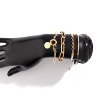 Thumbnail for Chic Layered Knotted String Round Disk Cable Chain Bangle Bracelet Set - ArtGalleryZen