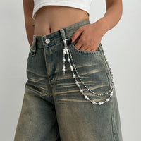 Thumbnail for Chic Layered Pearl Trouser Chain - ArtGalleryZen