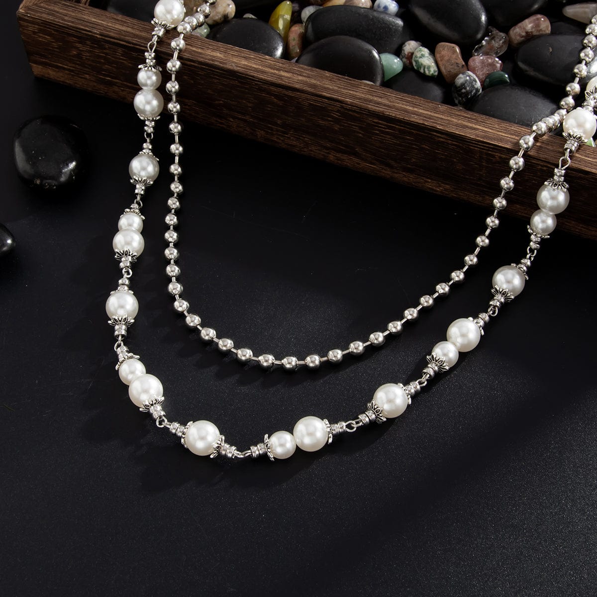 Chic Layered Pearl Trouser Chain - ArtGalleryZen