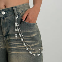 Thumbnail for Chic Layered Pearl Trouser Chain - ArtGalleryZen
