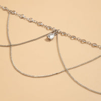 Thumbnail for Chic Layered Rhinestone Charm Crystal Inlaid Saturn Arm Chain