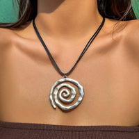 Thumbnail for Chic Layered Spiral Wax Cord String Necklace - ArtGalleryZen