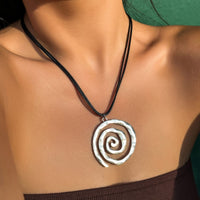 Thumbnail for Chic Layered Spiral Wax Cord String Necklace - ArtGalleryZen