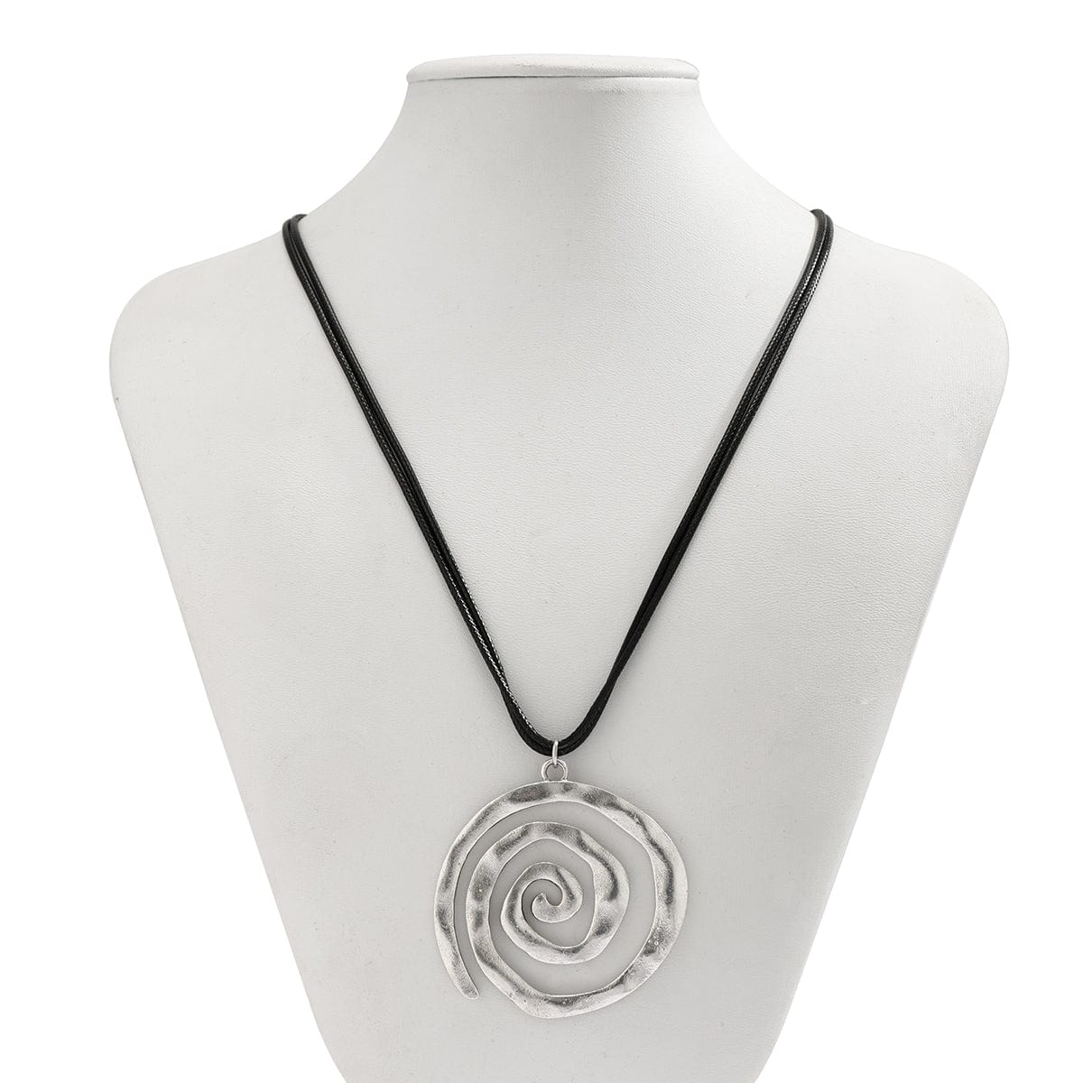 Chic Layered Spiral Wax Cord String Necklace - ArtGalleryZen