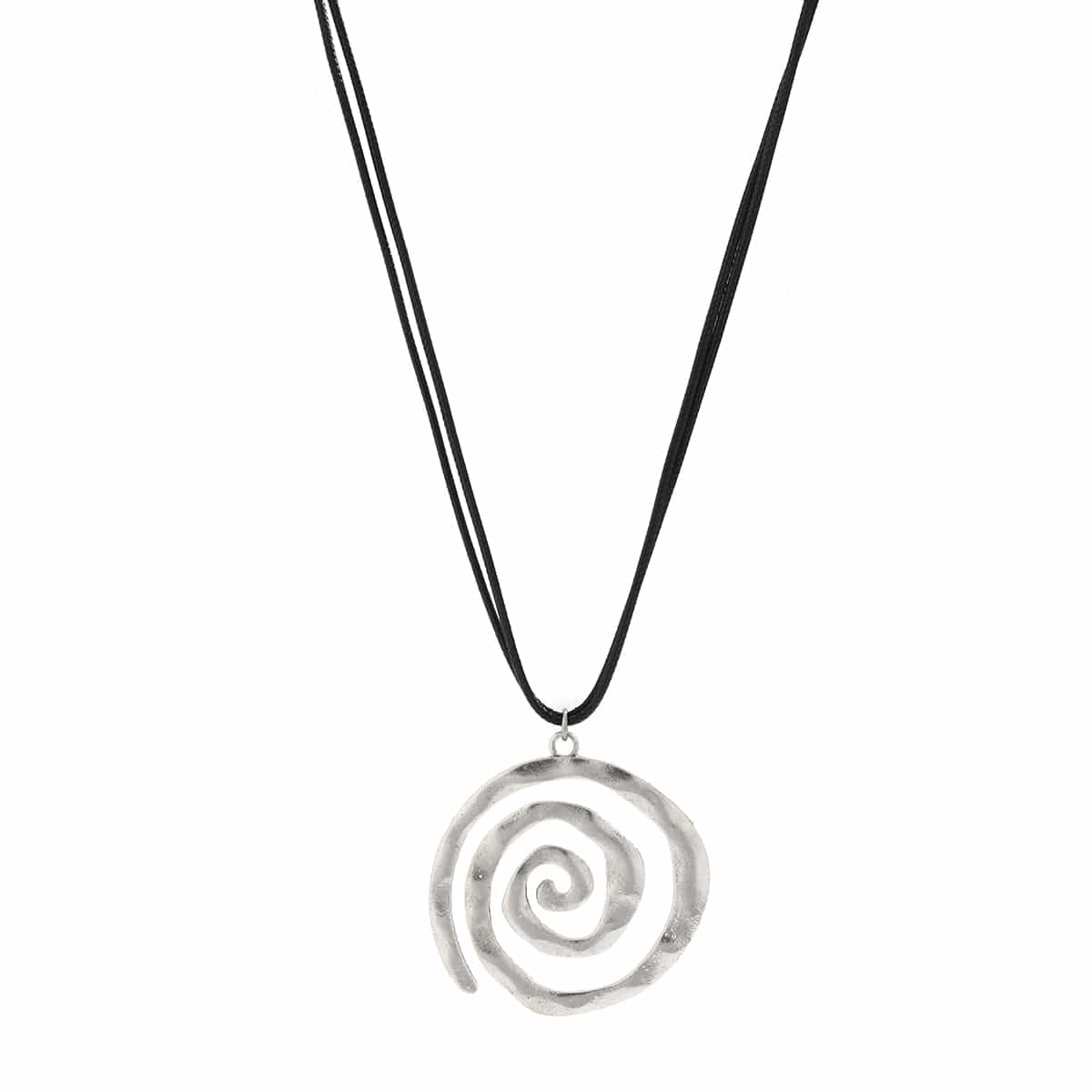 Chic Layered Spiral Wax Cord String Necklace - ArtGalleryZen