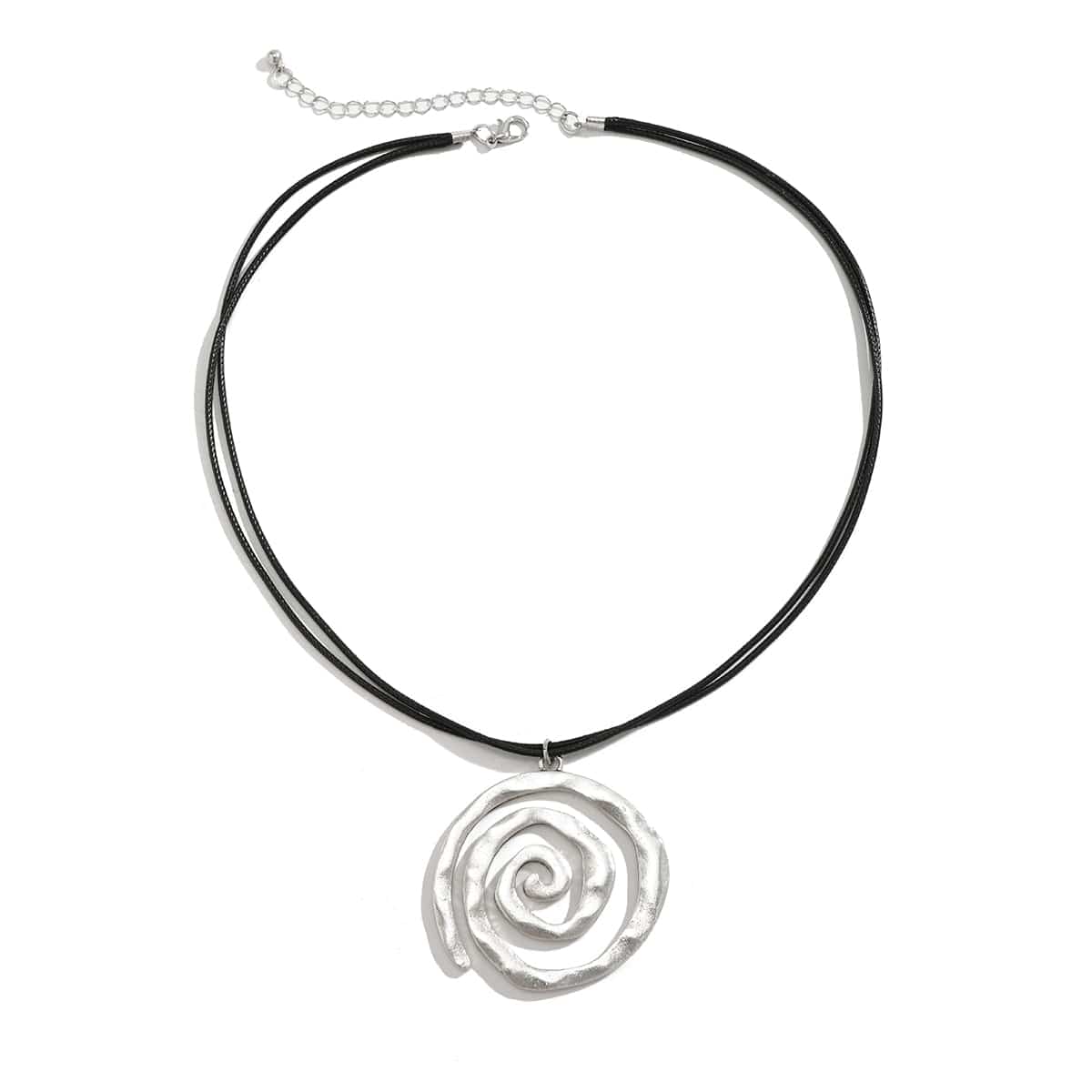 Chic Layered Spiral Wax Cord String Necklace - ArtGalleryZen