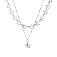 Thumbnail for Chic Layered Star Pendant Pentagon Chain Necklace Set - ArtGalleryZen