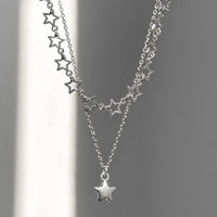 Thumbnail for Chic Layered Star Pendant Pentagon Chain Necklace Set - ArtGalleryZen