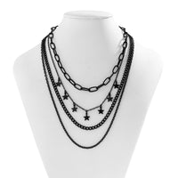 Thumbnail for Chic Layered Star Tassel Chain Necklace Set - ArtGalleryZen